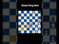 Brutal. King Hunt #chess #chesscommunity #chessgame #viral #chesscom #chesstechniques
