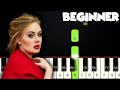 Someone Like You - Adele | BEGINNER PIANO TUTORIAL + SHEET MUSIC by Betacustic