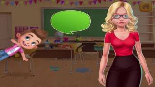 Play Fun Kids Games My Teacher Classroom Play Puzzle, Clean Up , Pet Care, Dress Up Game for screenshot 1