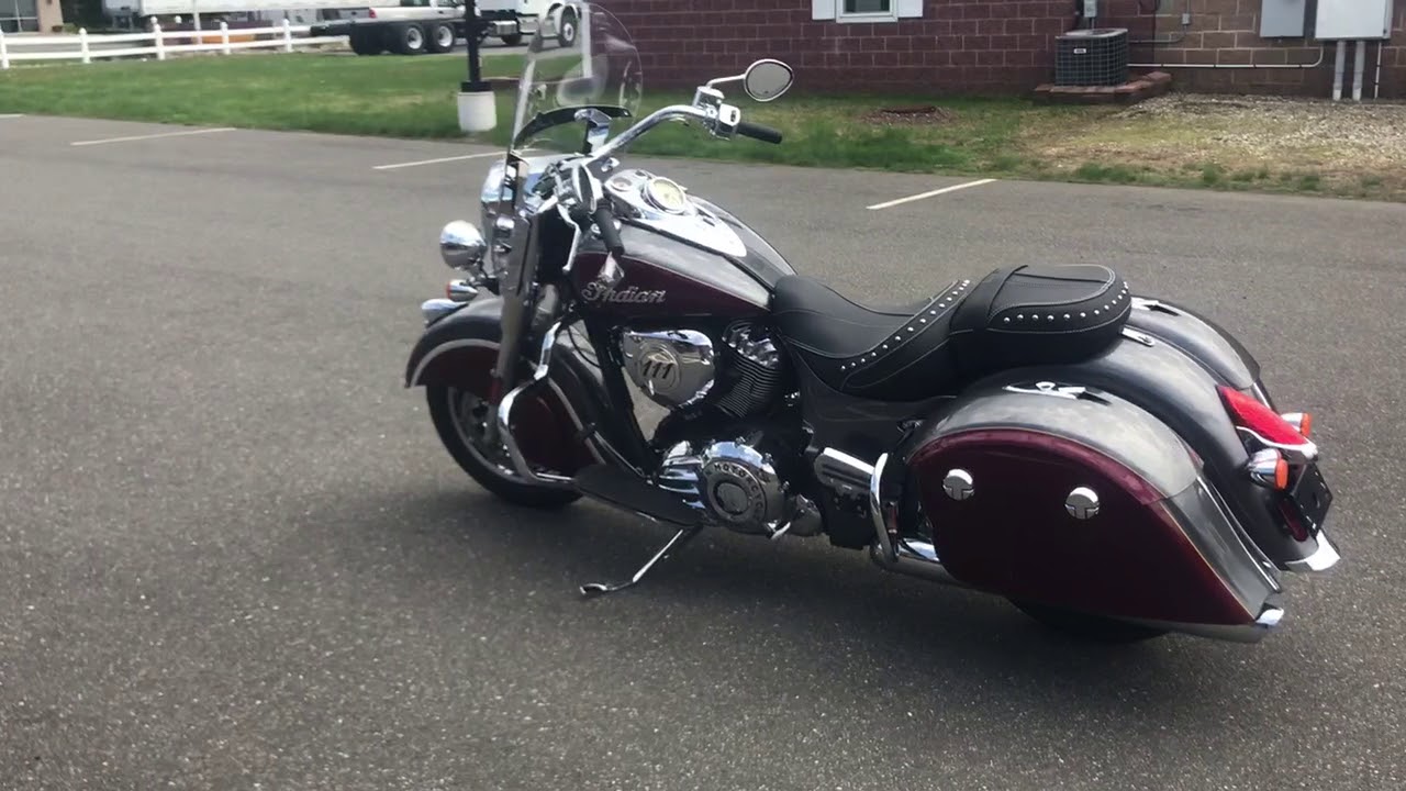 2018 Indian Springfield Steel Gray/Burgundy Metallic