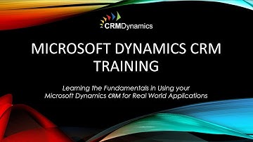 Training Webinar Microsoft Dynamics CRM 2016 - Security (49:32)