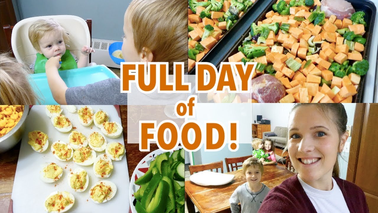 FULL DAY OF FOOD #7! | LARGE FAMILY MEAL IDEAS! - YouTube