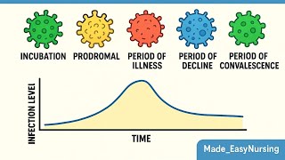 INFECTION CLASS 3 | 5 stages of infection with examples | made_easynursing