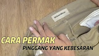 How to ALTER TROUSERS that have a waist that is too big