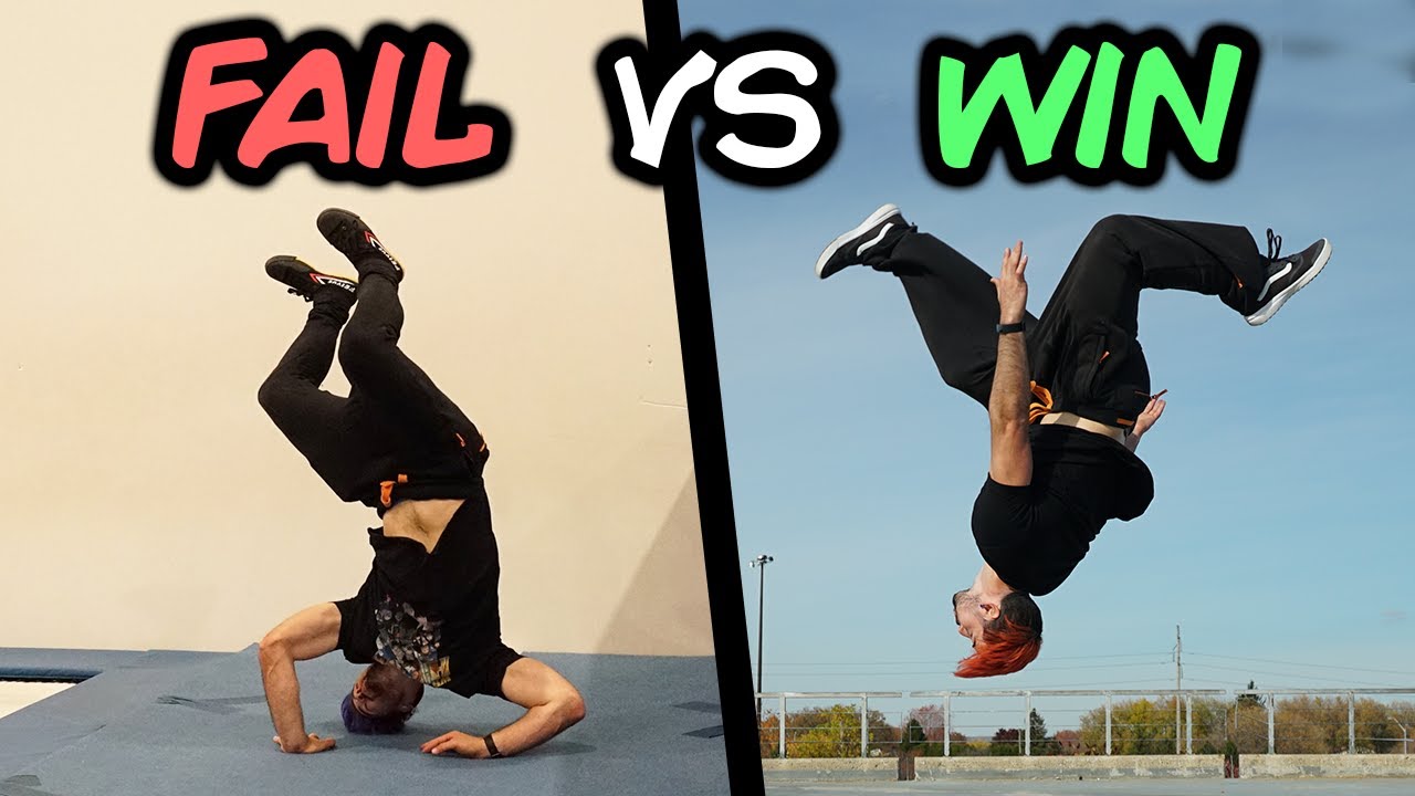 Wins and fails. Parkour vs normal people in real Life. The best fails. Vs fail