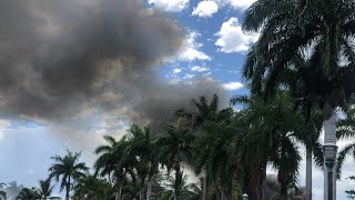 Port Antonio Market is on fire  ￼