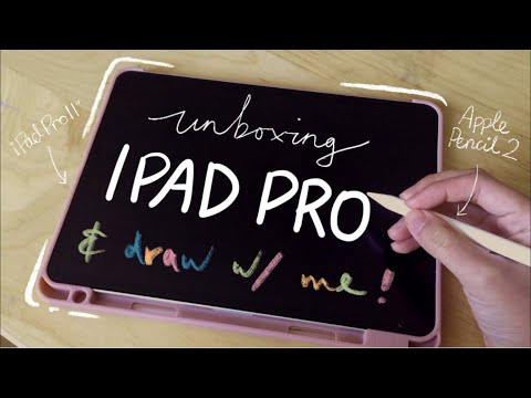 unboxing iPad Pro 11” 2020 + Apple Pencil 2 + PaperLike 2 & draw with me!