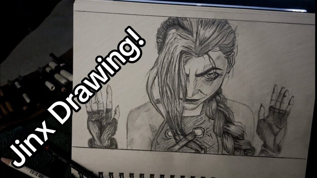 Jinx Timelapse Drawing | Pencil | Arcane Fanart