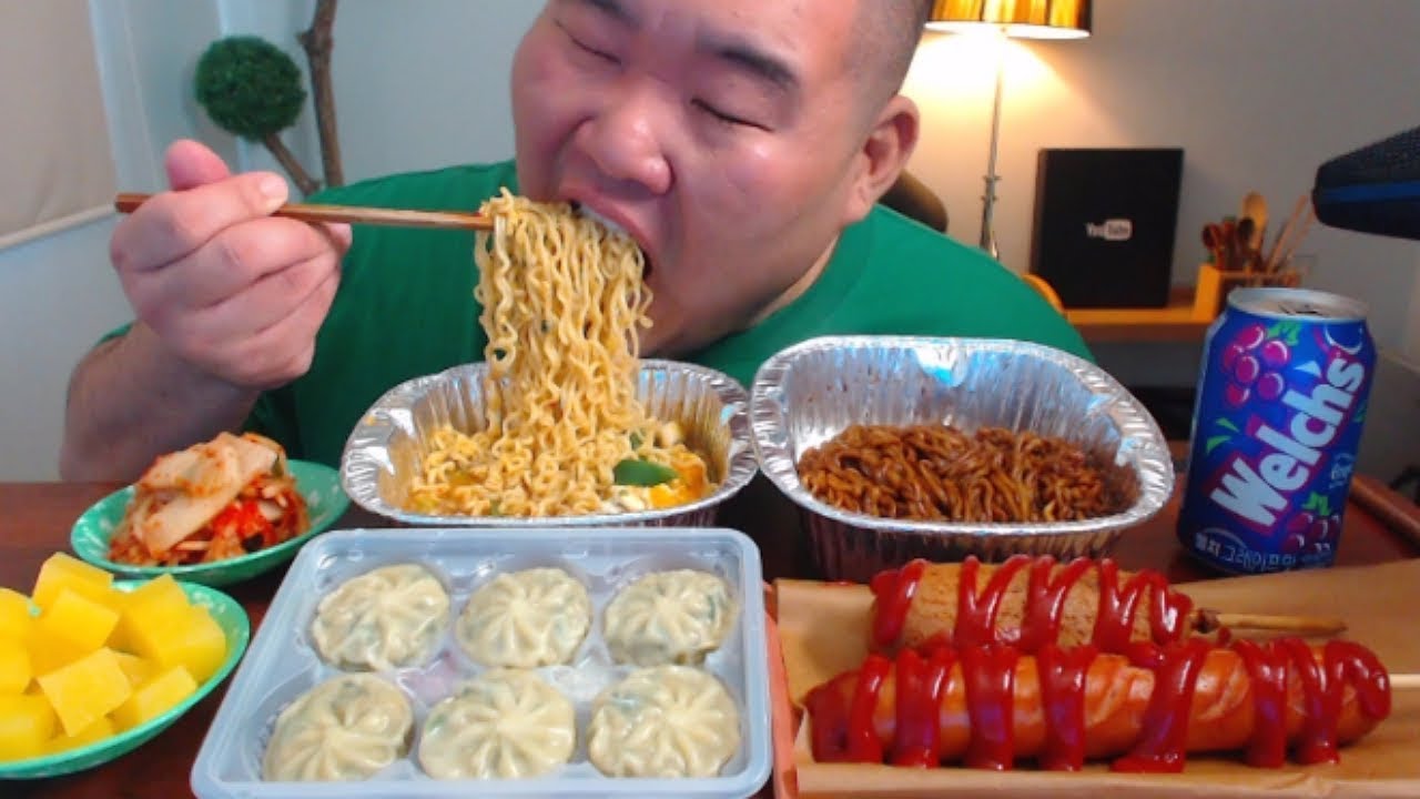 학생때 자주먹던 ' PC방 세트 ' 먹방 입니다.