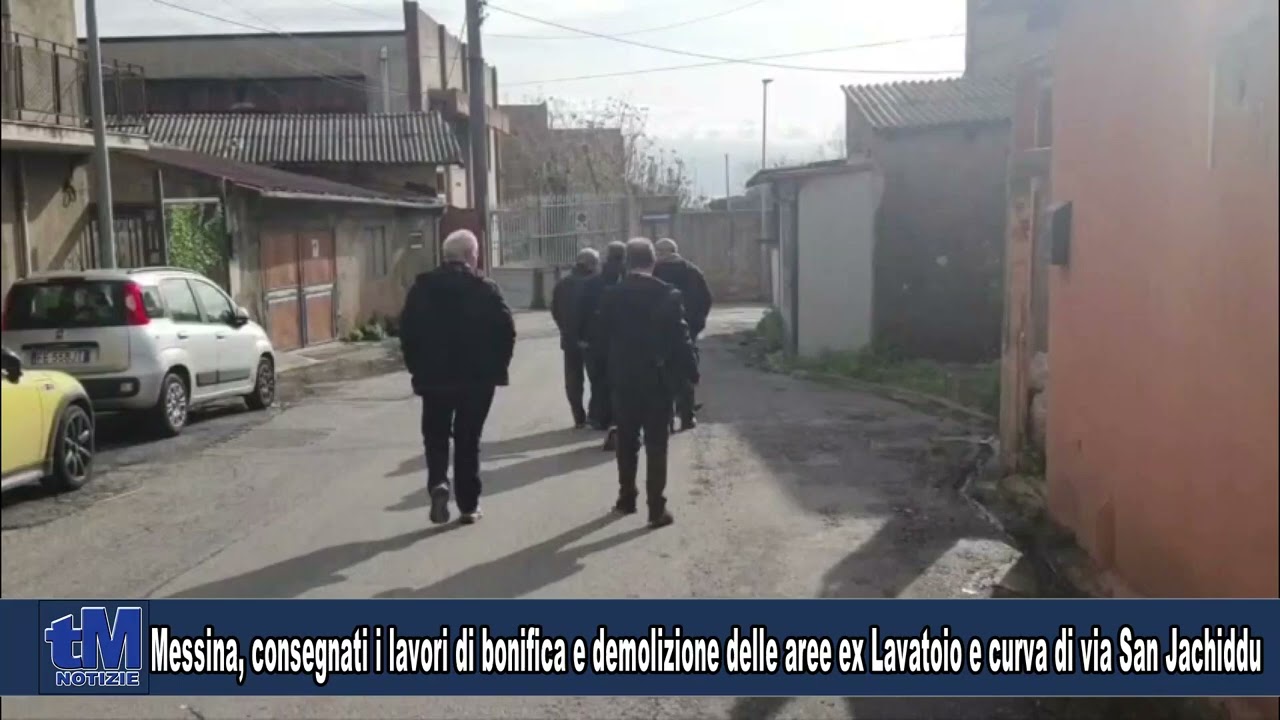 Messina, consegnati i lavori di bonifica delle aree ex Lavatoio e curva di via San Jachiddu