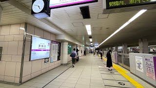 大阪メトロ谷町線の東梅田駅にて、平日(金曜日)夕方の駅構内の様子を観察してみた！