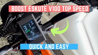 Increase Eskute v100 Top Speed 30+!!!!