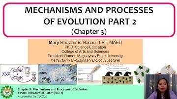 Chapter 3 Part 2 Video Mechanisms and Processes of Evolution: Natural Selection