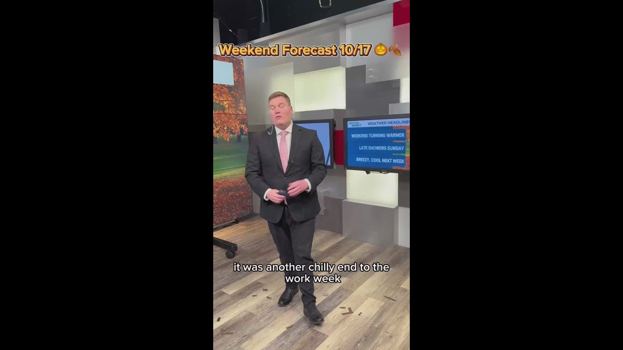 Weekend Forecast | Nice warm up, showers Sunday night - YouTube