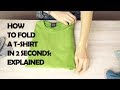 How To Fold A T-shirt In 2 Seconds: Explained