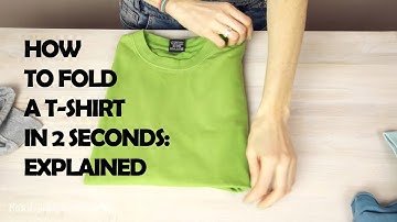 How To Fold A T-shirt In 2 Seconds: Explained