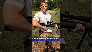 What Will Happend To Cinder Block Wall If You Hit It With a 50Cal?