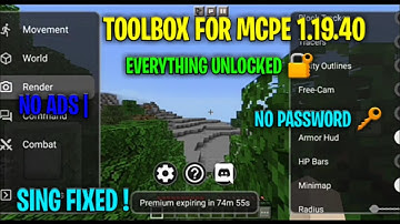 Toolbox For 1.19.40 Mcpe Sign In Fixed | No Ads | Sign In Fixed in 1.19+ Toolbox By Abhi yadav gamer