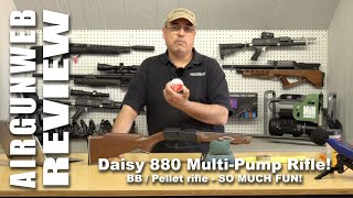 AIRGUN REVIEW - Daisy 880 Multi-Pump Pneumatic, Old School Airgun Review by AirgunWeb