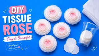 DIY Tissue Paper Rose 🌹 | Easy Paper Flower Making | Beautiful Handmade Flower Craft