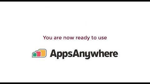 Welcome to AppsAnywhere!