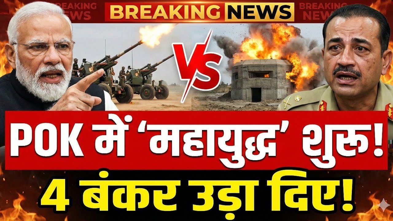 अभी-अभी: LoC पर 'महायुद्ध' शुरू! 💣 भारत ने उड़ाए पाकिस्तान के 4 बंकर! कांप उठा POK!