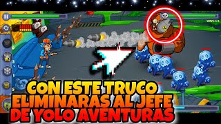 CÓMO ELIMINAR AL JEFE DEL NIVEL 10 EN EL JUEGO DE YOLO AVENTURAS MONSTER WAR *¡épico truco!* screenshot 4