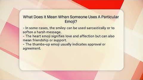 What Does It Mean When Someone Uses A Particular Emoji? - Everyday-Networking