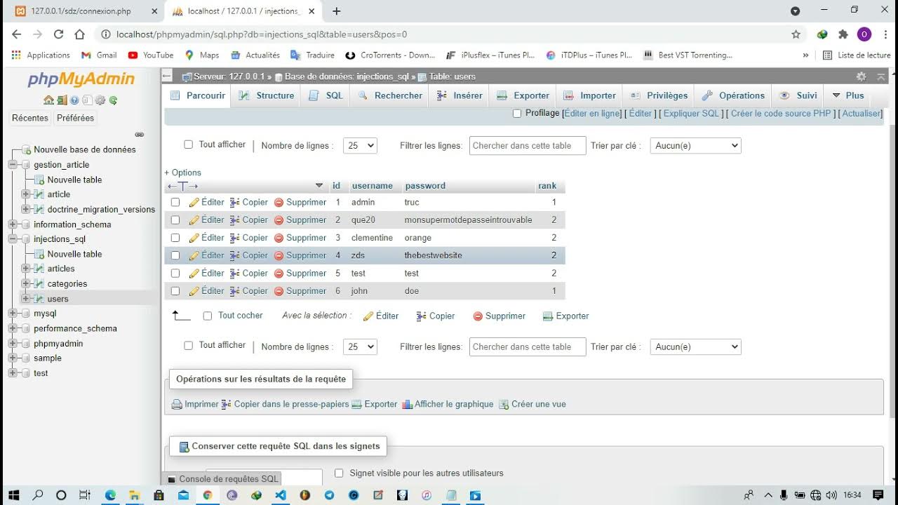 attaque par injection sql - YouTube