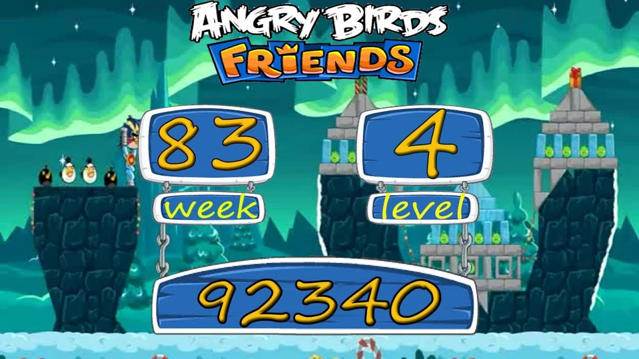 Angry Birds Friends Tournament Week 83 Level 4 High Score 192 K Angry Birds facebook