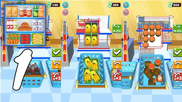 Fill The Store: Restock Gameplay Walkthrough #1 - Level 1 ~ 5 (Android, IOS)