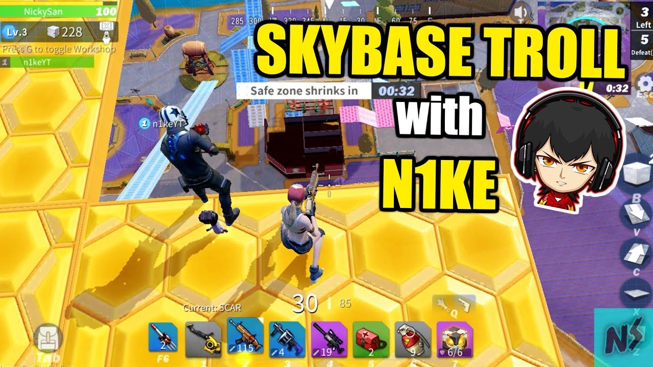 SKYBASE TROLL with N1KE - Creative Destruction PC Version Gameplay HD