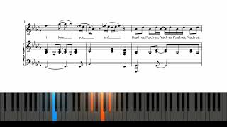 Jack Black - PEACHES - Piano Accompaniment / Piano Karaoke!