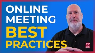 Best practices for hosting or presenting in a video conference