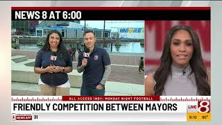 Phil Sanchez and Alexis Rogers in the Inner Harbor