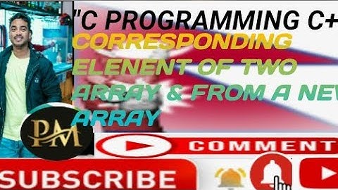 C/C++ program to add corresponding element of two array and also result should be new array.C progra