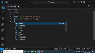 PHP Aula 06 Arrays