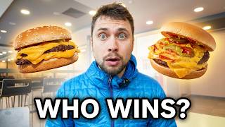 McDonalds vs BurgerKing Cheeseburger Fast Food Battle