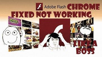 How to fix Adobe Flash Player error on Chrome!