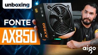 A Fonte Que Você Necessita - Fonte Aigo Ax850, 850W, Full-Modular, 80 Plus D - Unboxingreview