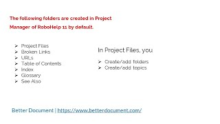 Working in Project Manager in RoboHelp 11 | Technical Writing Course