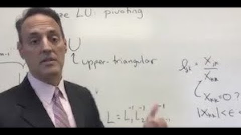 Applied Linear Algebra:  Stabilizing LU