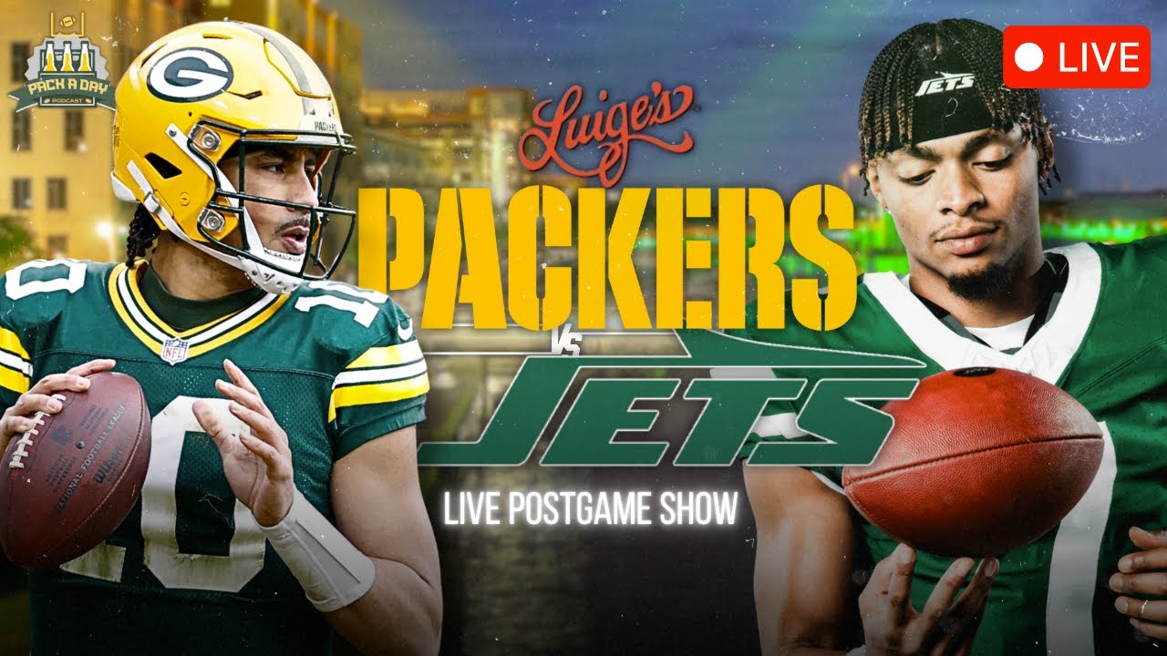 Packers/Jets LIVE Postgame Show!!!