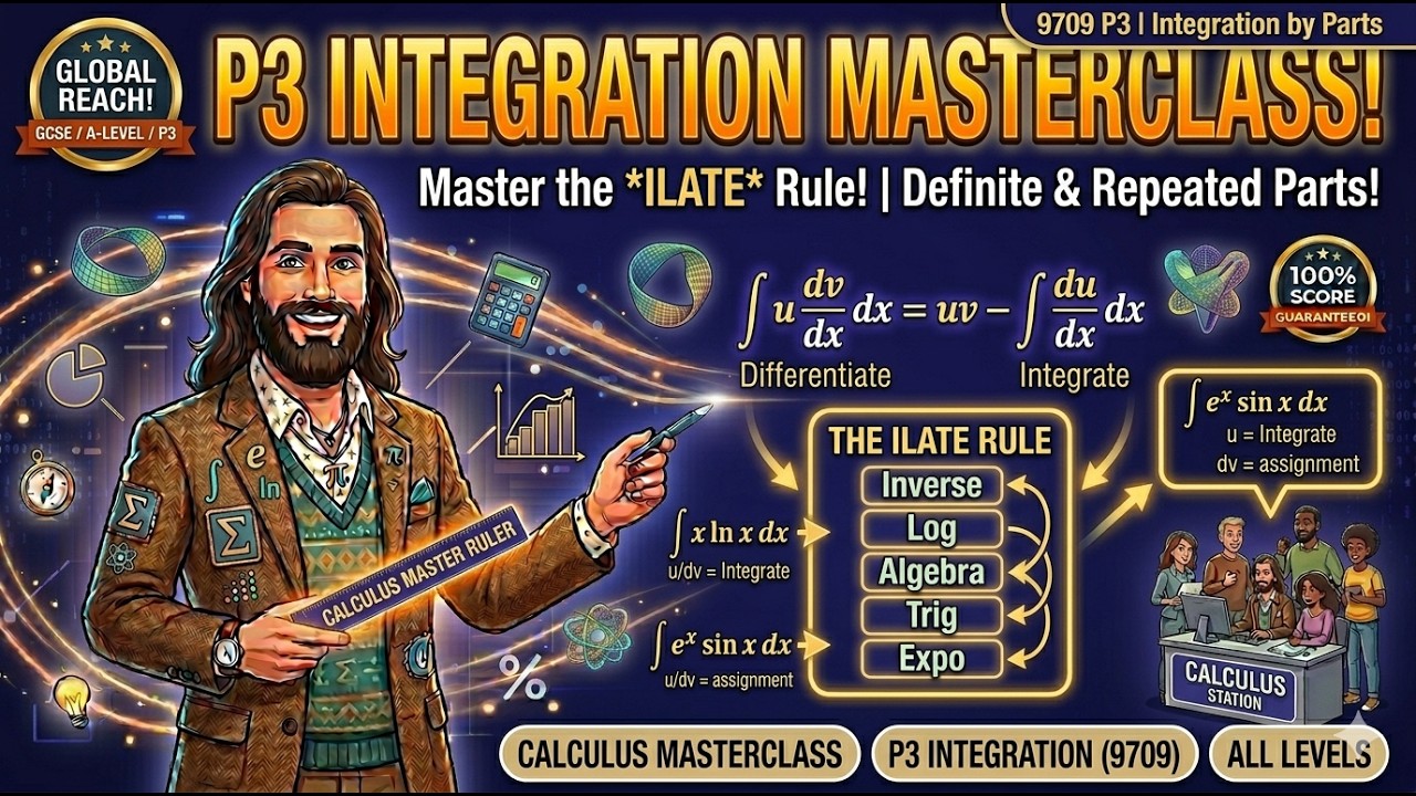 Ilate Rukwe Master the ILATE Rule! Integration by Parts (P3 9709) Solved - YouTube