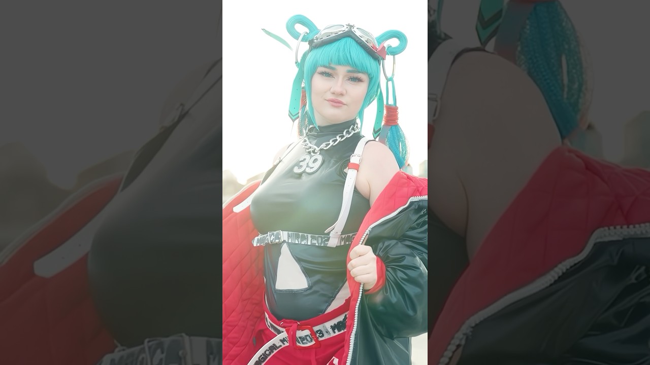 Hero Miku GLOWUP is INSANE 😮🩵 VOCALOID COSPLAY 📣 #shorts