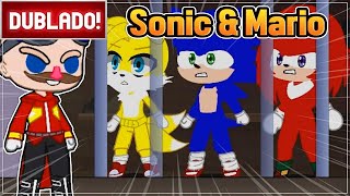 [ DUBLADO ] SONIC E MARIO ENFRENTAM DOUTOR EGGMAN E BOWSER | MINI FILME GACHA CLUB