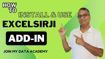 ExcelSirJi Add-in Setup Guide (Step by Step Tutorial)