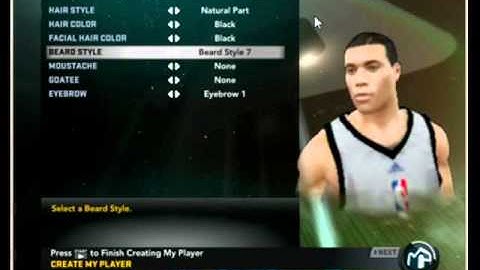 Nba 2k11 My player Creation