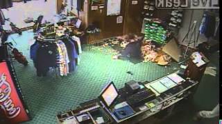 Man Falls Through Golf Shop Roof