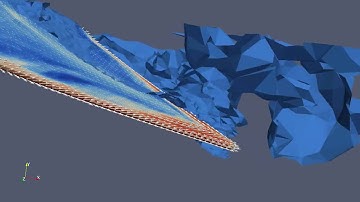 Unicorn fluid-structure interaction showing slip condition